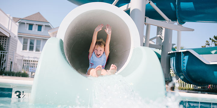 Kids enjoying at Bald Head Island